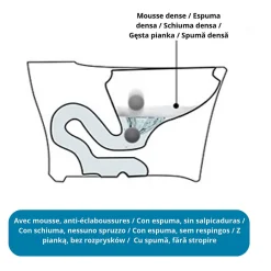 Nashi Flacon moussant 0,5 L MIWOO pour toilette, pack neuf unités