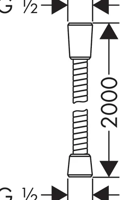Hansgrohe Flexible de douche 200 cm Sensoflex