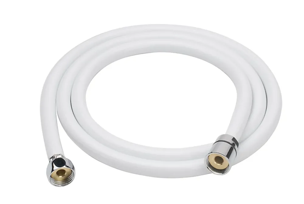 Pommeau De Douche, Flexible Et Barre De Douche|GoodHome Flexible de douche blanc PVC 1,75 m