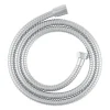 Flexible de douche en acier inoxydable coloris argent longueur 1,50 m
