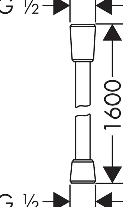Hansgrohe Flexible de douche Isiflex 1,60 m