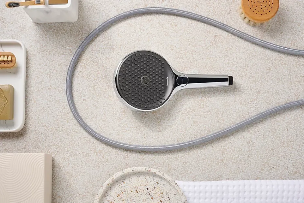 Pommeau De Douche, Flexible Et Barre De Douche|Hansgrohe Flexible de douche 2m anti-torsion chrome DesignFlex