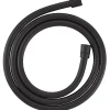 GoodHome Flexible de douche noir PVC 1,75 m