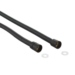 GoodHome Flexible de douche noir PVC 1,75 m