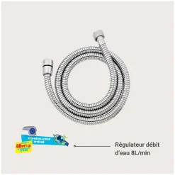 Colonne De Douche Sans Robinetterie|Mob-In Flexible en acier inoxydable AXON