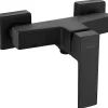 Invena Forme Rectangle Robinet Douche Salle de Bains Laiton Noir Melangeur Ceramique