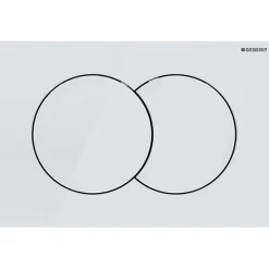 Geberit Plaque de commande Delta01, Blanc (115.107.11.1)