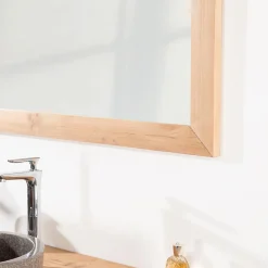 Miroir Simple|Wanda Collection Grand miroir rectangle en teck massif 180 x 70 cm