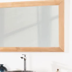 Miroir Simple|Wanda Collection Grand miroir rectangle en teck massif 180 x 70 cm