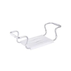 Siège De Douche|MSV Grand siège de baignoire extensible 5070cm Blanc Max 120kg
