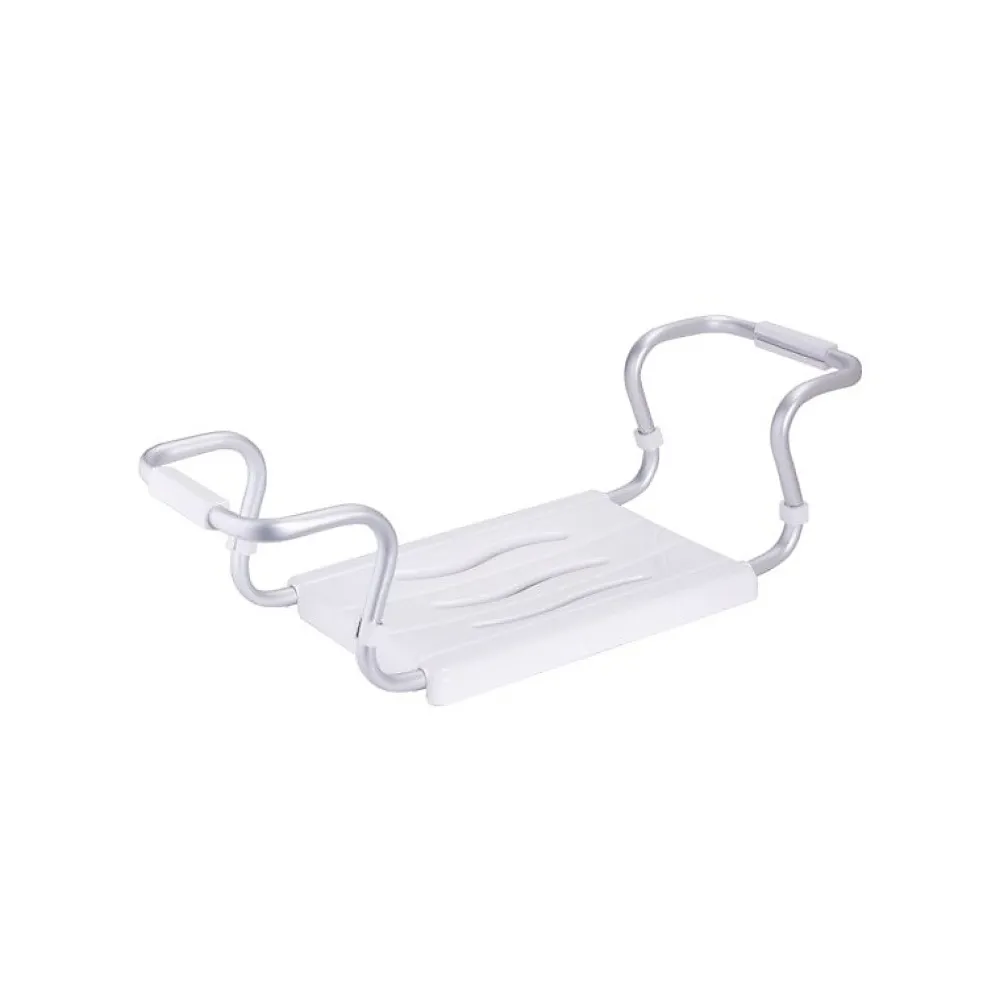 Siège De Douche|MSV Grand siège de baignoire extensible 5070cm Blanc Max 120kg
