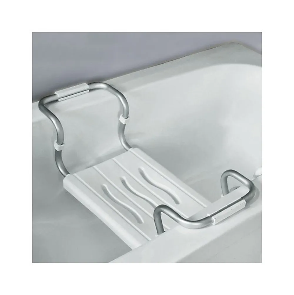 Siège De Douche|MSV Grand siège de baignoire extensible 5070cm Blanc Max 120kg