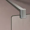 Paroi De Douche|Grand Verre Barre de maintien 90 cm recoupable pour porte et paroi de douche en alu chromé