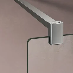 Paroi De Douche|Grand Verre Barre de maintien 90 cm recoupable pour porte et paroi de douche en alu chromé