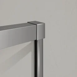 Cabine De Douche|Grand Verre Cabine de douche avec porte coulissante 120x195 et paroi latérale 90x195 profilés chromés