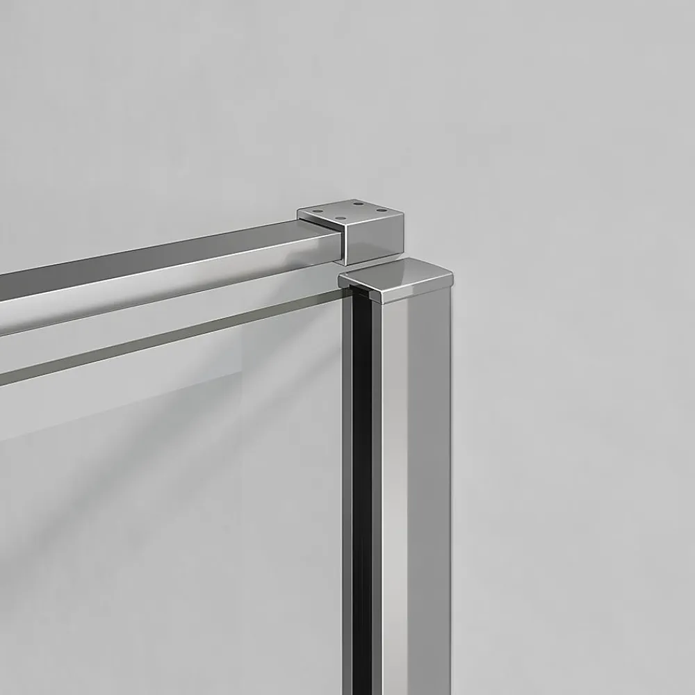 Cabine De Douche|Grand Verre Cabine de douche en verre et aluminium avec porte pivotante ouvrante vers la droite 100x70x195