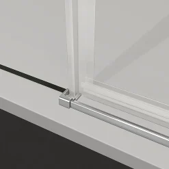 Cabine De Douche|Grand Verre Cabine de douche 90x70 avec porte à charnières en verre 8mm profilés chromé aspect inox