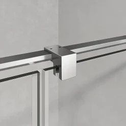 Cabine De Douche|Grand Verre Cabine de douche en verre et aluminium avec porte pivotante ouvrante vers la droite 110x70x195