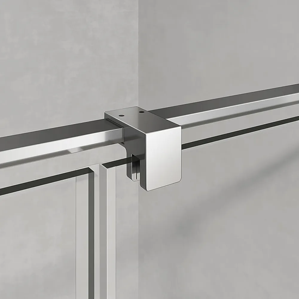 Cabine De Douche|Grand Verre Cabine de douche en verre et aluminium avec porte pivotante ouvrante vers la droite 110x70x195