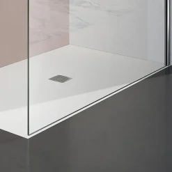 Paroi De Douche|Grand Verre Paroi de douche 50x200 avec profilé et barre de maintien chromés avec panneau de verre anticalcaire