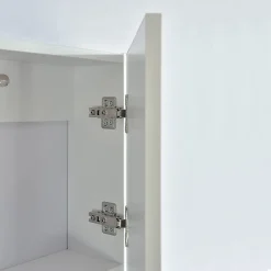 Colonne De Salle De Bains|Meuble De Salle De Bains Faible Profondeur|Stano Grande armoire de rangement ESSENTIEL hauteur 120 cm melamine blanc