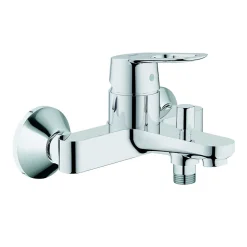 Robinet De Baignoire|Grohe BauLoop Mitigeur bain/douche fixation murale, Chrome (G-23341000)
