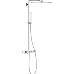 Grohe Colonne de douche avec mitigeur thermostatique Blanc Euphoria SmartControl System 310 Cube Duo 26508LS0