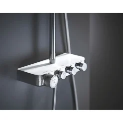Grohe Colonne de douche avec mitigeur thermostatique Blanc Euphoria SmartControl System 310 Cube Duo 26508LS0