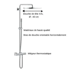 Colonne De Douche Thermostatique|Grohe Colonne de douche thermostatique Rainshower System 400