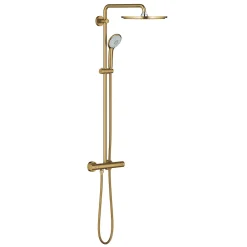 Colonne De Douche Thermostatique|Grohe Colonne de douche thermostatique Euphoria System 310 Cool Sunrise brossé 26075GN0