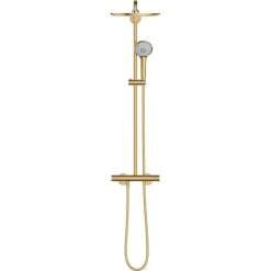 Colonne De Douche Thermostatique|Grohe Colonne de douche thermostatique Euphoria System 310 Cool Sunrise brossé 26075GN0