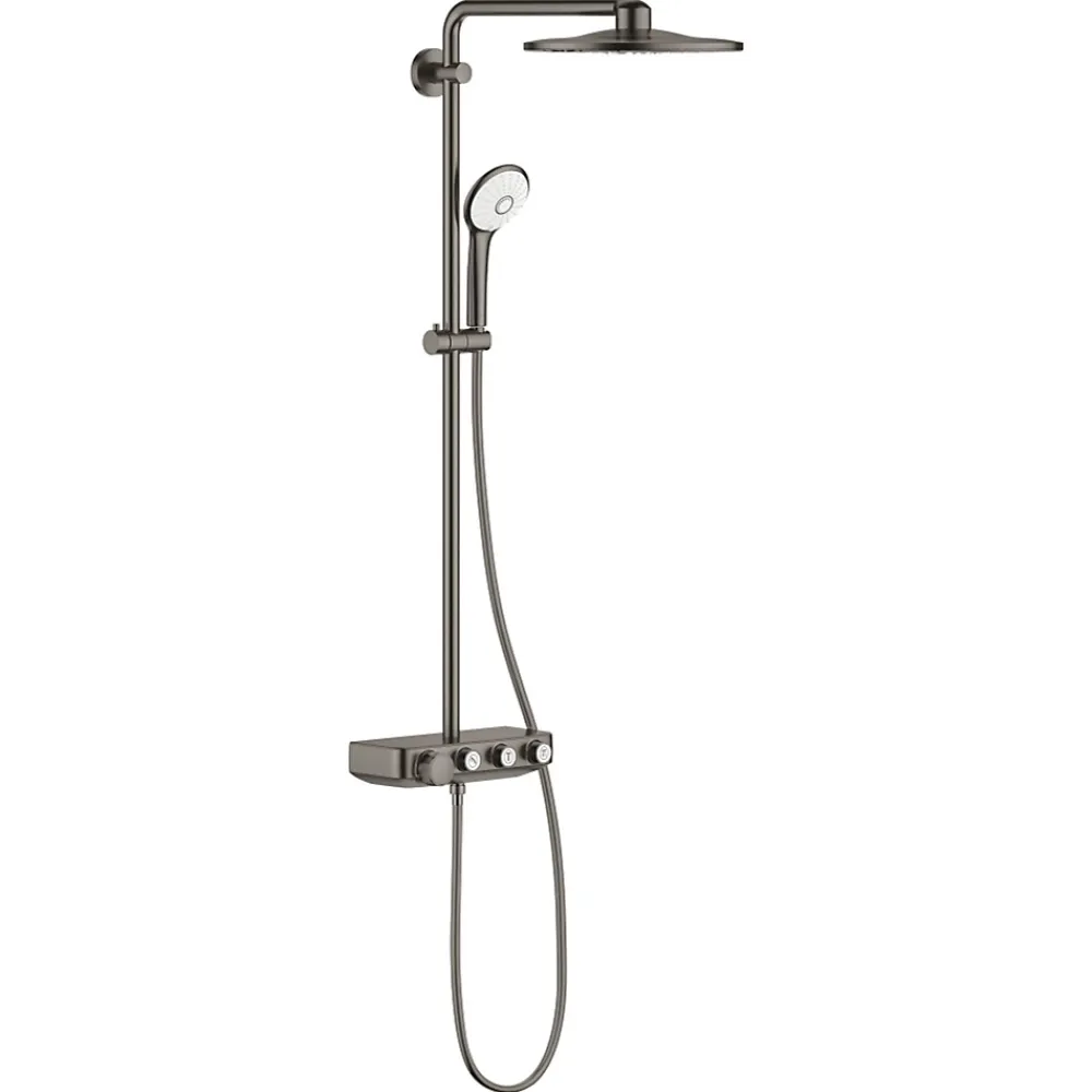 Grohe Colonne de douche XXL thermostatique Euphoria SmartControl System 310 Hard Graphite brossé 26507AL0
