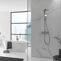 Grohe Colonne de douche XXL thermostatique Euphoria SmartControl System 310 Hard Graphite brossé 26507AL0