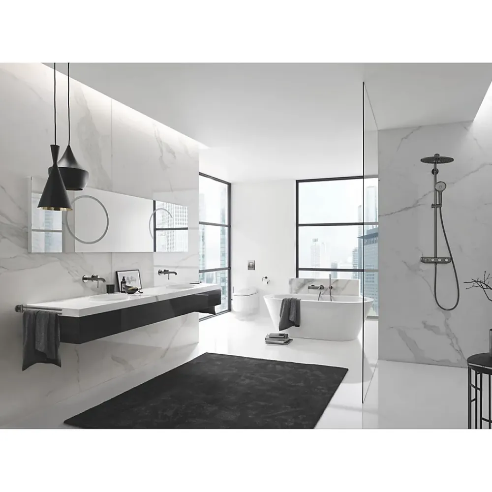 Grohe Colonne de douche XXL thermostatique Euphoria SmartControl System 310 Hard Graphite brossé 26507AL0