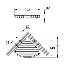 Colonne De Douche Thermostatique|Grohe Colonne douche Vitalio + Porte savon Bau Cosmopolitan