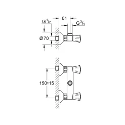 Robinet De Douche|Grohe Costa L mitigeur douche, chrome (G26009001)