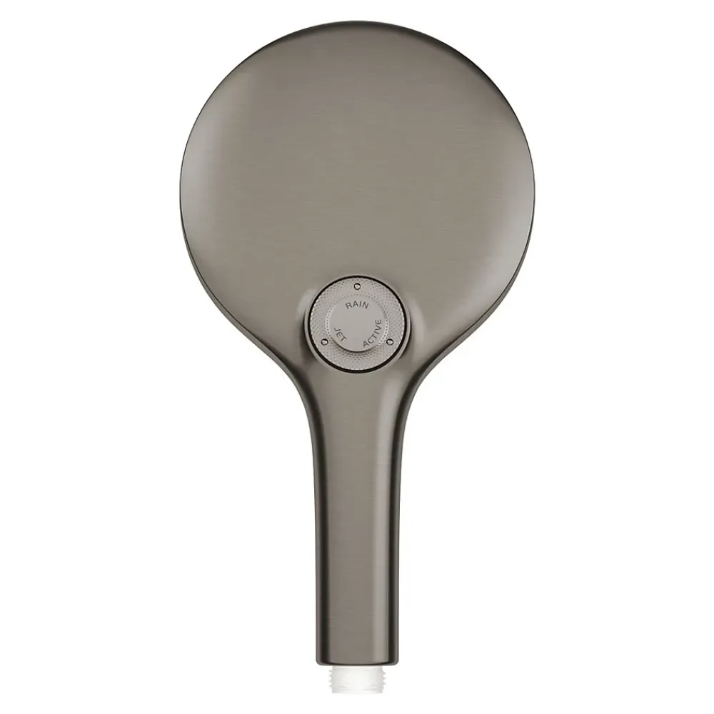 Grohe Douchette 3 jets Rainshower smartactive 130 Hard Graphite Brossé
