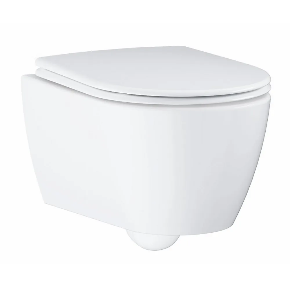 Wc Suspendu|Grohe Essence cuvette wc suspendu sans bride blanc alpin (3957100H)