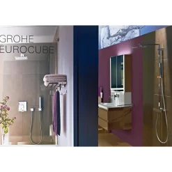 Pommeau De Douche, Flexible Et Barre De Douche|Grohe Euphoria Cube Stick Support de douche mural 1 jet 27703000