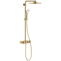Grohe Euphoria Smartcontrol System 310 Duo, Colonne de douche avec mitigeur thermostatique, Cool Sunrise brossé (26507GN0)
