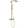 Grohe Euphoria Smartcontrol System 310 Duo, Colonne de douche avec mitigeur thermostatique, Cool Sunrise brossé (26507GN0)