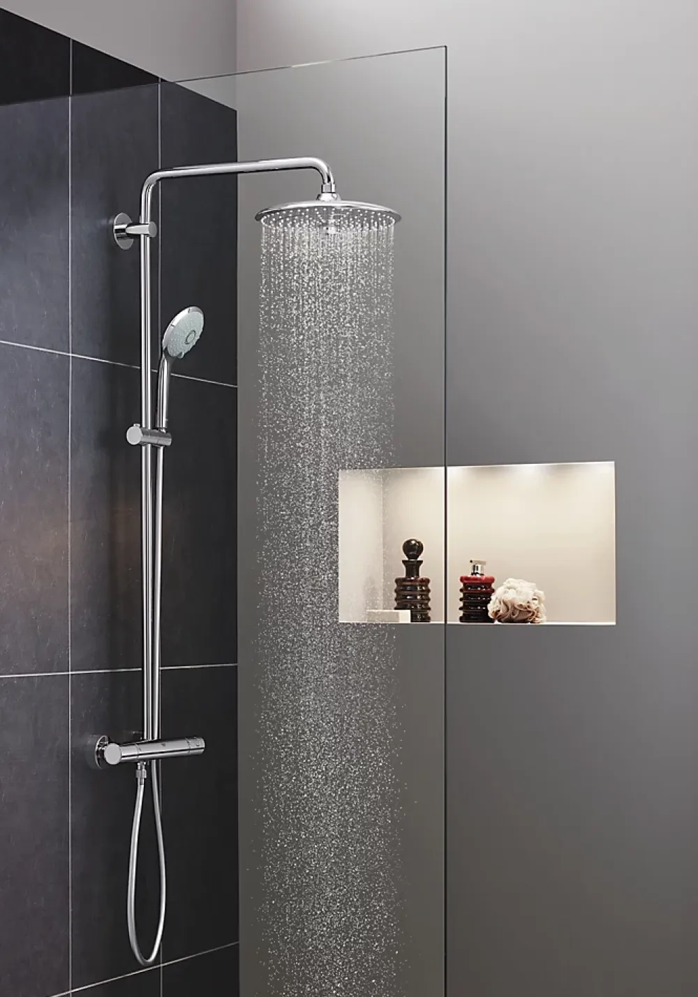 Grohe EUPHORIA SYSTEM 260 colonne de douche thermostatique XL, Chrome, (27296003)