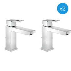 Robinet Lavabo Et Vasque|Grohe Eurocube - Lot de 2 mitigeurs monocommande 1/2" LavaboTaille M (23445000-DUO)