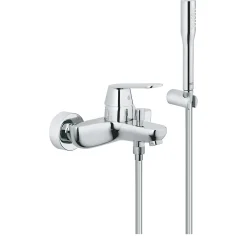Robinet De Baignoire|Grohe Eurosmart Cosmopolitan Mitigeur monocommande 1/2" bain/douche avec Douchette à main 1 jet, Chrome (32832000)