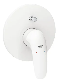 Colonne De Douche Sans Robinetterie|Grohe Eurostyle Set de finition pour mitigeur monocommande, 2 sorties, Blanc/ Chrome (29099LS3)