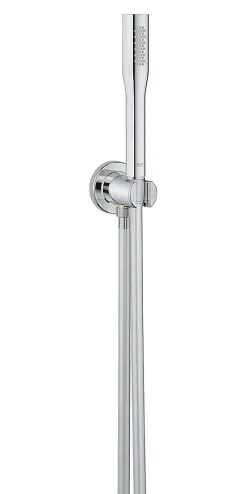 Grohe Grohtherm Set de douche encastré avec mitigeur thermostatique, douche de tête XXL 250 et douchette, Chrome (34727000-XXL2)
