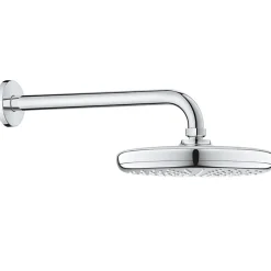 Grohe Grohtherm Set de douche encastré avec mitigeur thermostatique, douche de tête 210mm + Douchette avec support mural, Chrome