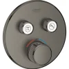 Colonne De Douche Sans Robinetterie|Grohe Grohtherm SmartControl Façade avec Mitigeur Thermostatique pour installation encastrée, 2 sorties (29119AL0)