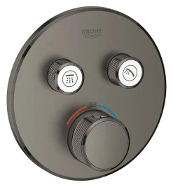 Colonne De Douche Sans Robinetterie|Grohe Grohtherm SmartControl Façade avec Mitigeur Thermostatique pour installation encastrée, 2 sorties (29119AL0)