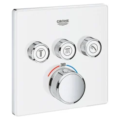Grohe Grotherm Smartcontrol thermostatique encastré 3 sorties, blanc 29157LS0